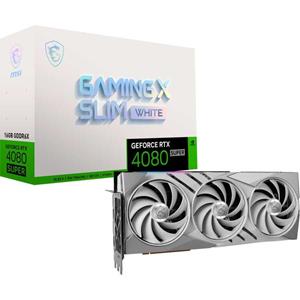 MSI Grafikkarte Nvidia GeForce RTX 4080 Super GAMING X SLIM WHITE 16GB GDDR6X-RAM PCIe x16 DisplayPo