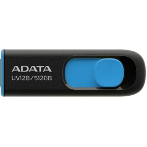 Adata UV128 USB flash drive 512 GB USB Type-A 3.2 Gen 1 (3.1 Gen 1) Zwart, Blauw