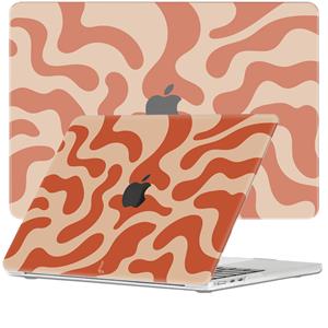 Lunso  MacBook Air 13 inch M2 (2022) - cover hoes - Orange Fever