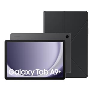 Samsung Galaxy Tab A9 Plus (2023) 64GB Wifi + Book Cover Tablet Grijs