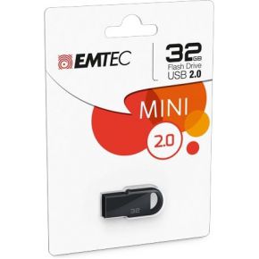 Emtec D250 Mini 32GB USB 2.0 Type-A Zwart USB flash drive