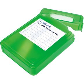 LogiLink Festplatten Schutz-Box für 3,5" HDDs Grün UA0133G