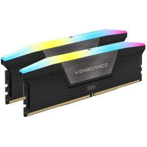 Corsair Vengeance RGB DDR5-6000 - 32GB - CL38 - Dual Channel (2 Stück) - Unterstützt Intel XMP - Schwarz mit RGB