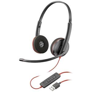 POLY Blackwire C3220 On Ear Headset kabelgebunden Stereo Schwarz Headset