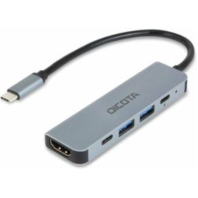 Dicota USB-C 5-in-1 Video Hub 4K PD 100W