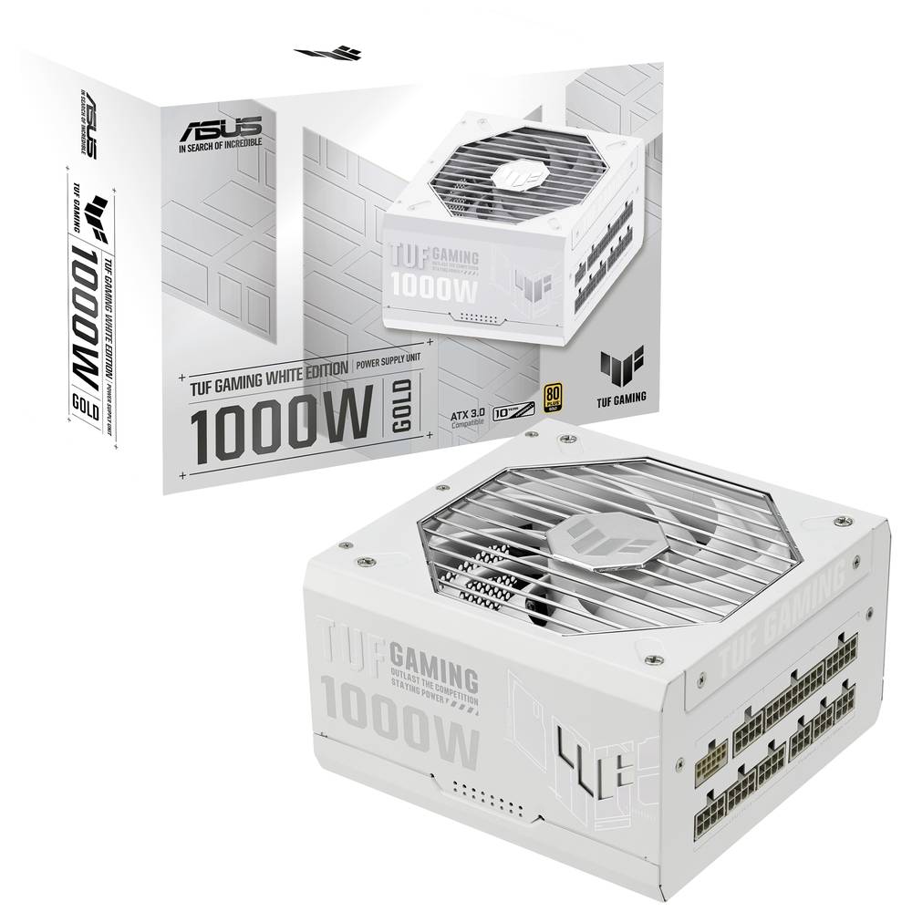 Asus TUF Gaming 1000W Gold White PC-netvoeding 1000 W ATX 80 Plus Gold