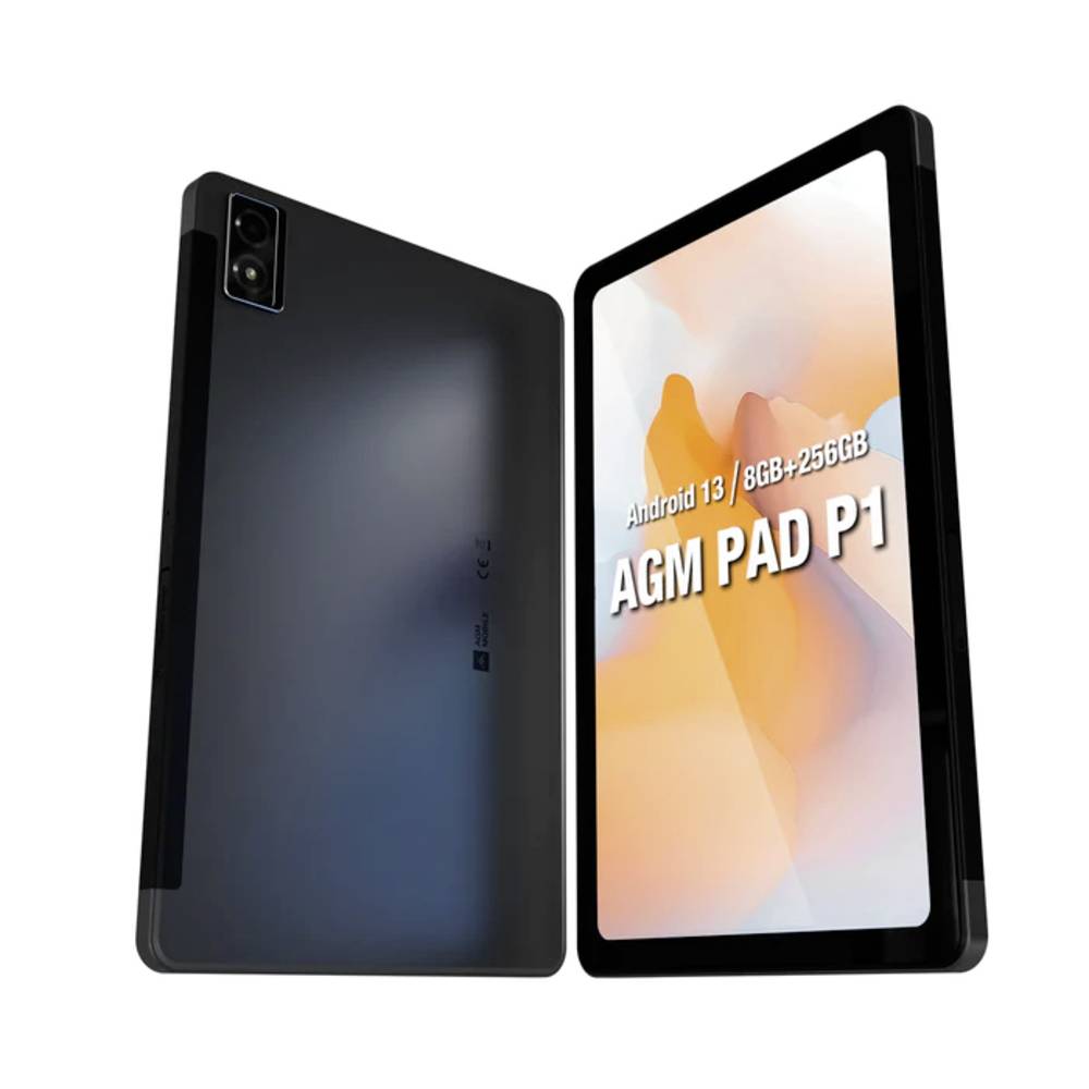 AGM Mobile PAD P1 Outdoor Android tablet 26.3 cm (10.36 inch) 256 GB WiFi, LTE/4G Zwart MediaTek 2.2 GHz, 2.0 GHz