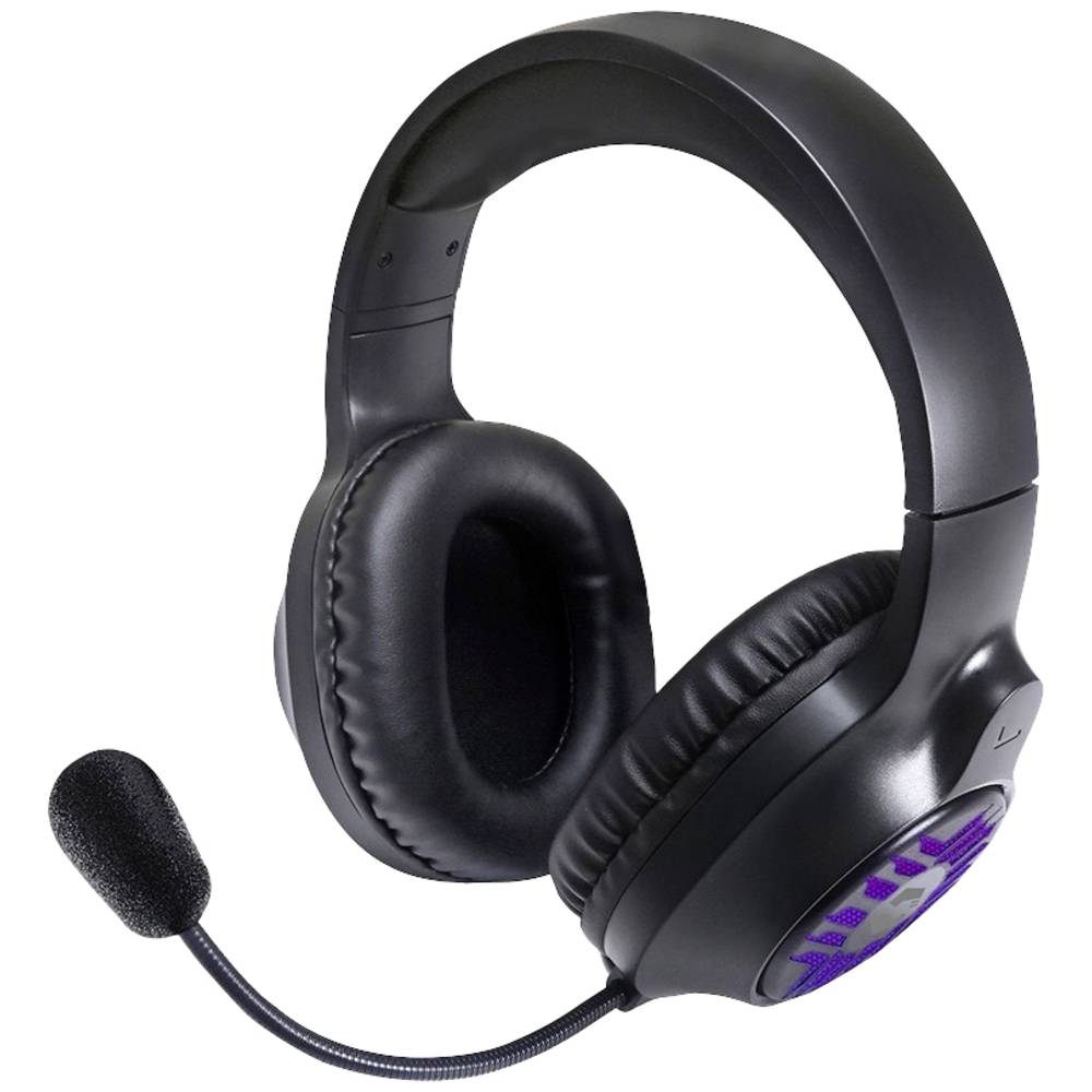 SpeedLink TYRON Over Ear headset Gamen Kabel Stereo Zwart, RGB Headset, Volumeregeling, Microfoon uitschakelbaar (mute)