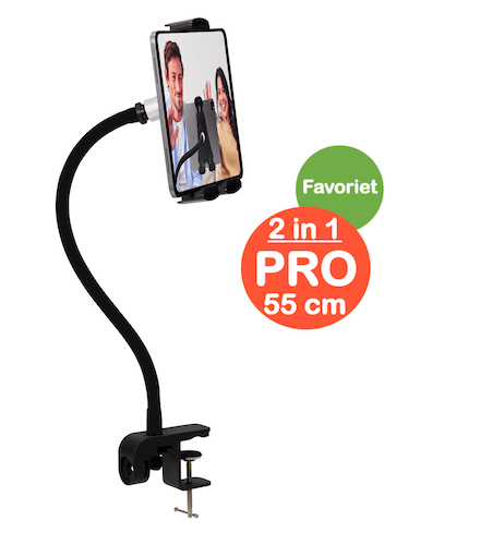 Develop-free Tablet houder & Telefoonhouder PRO (2 in 1) 55 cm