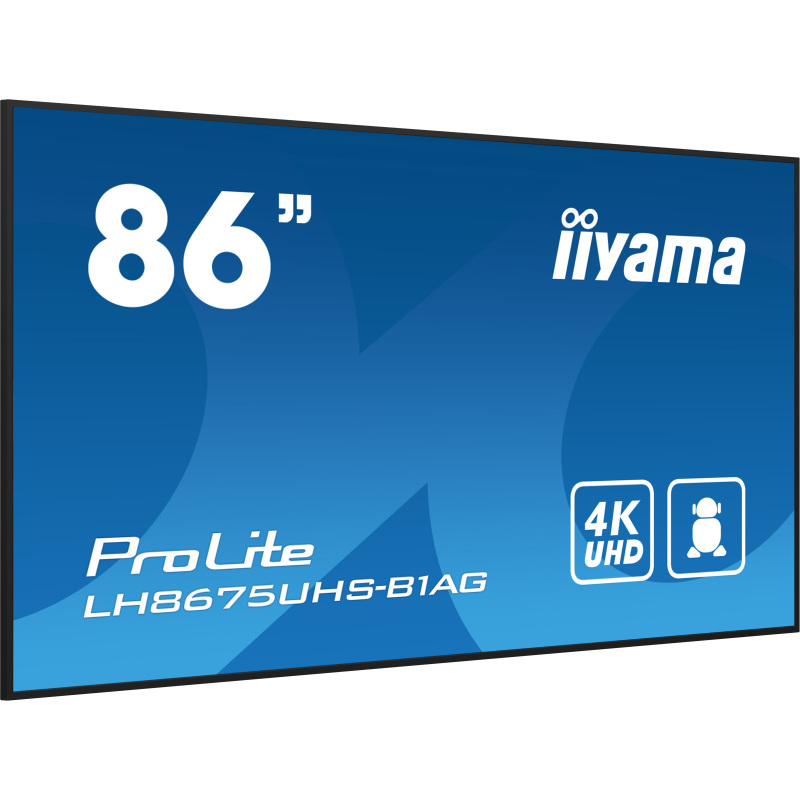 0 iiyama ProLite LH8675UHS-B1AG Signage Display 217cm (86 Zoll)