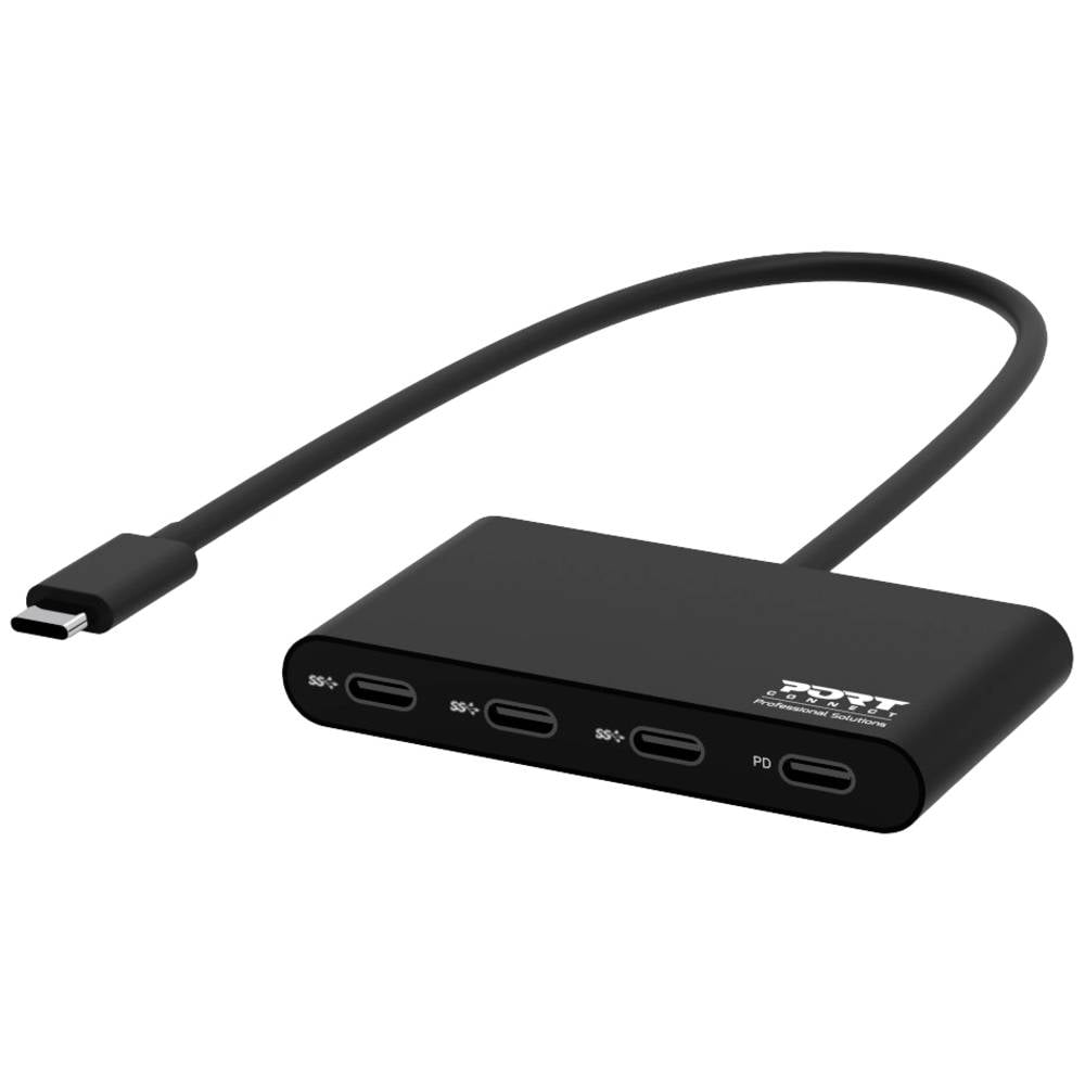 PORT Designs 900147 USB-C (USB 3.2 Gen 2) multiport hub 5 poorten Zwart