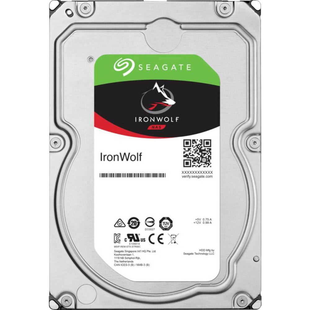 Seagate IronWolf™ 12TB Interne Festplatte 8.9cm (3.5 Zoll) SATA III ST12000VN0008 Bulk