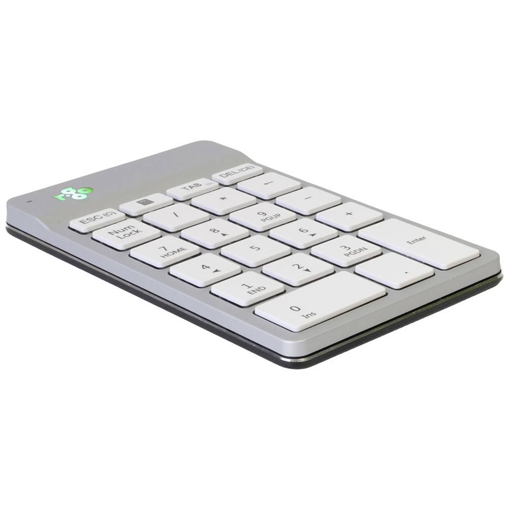 R-GO Tools Numpad Break Numeriek toetsenbord Bluetooth Ergonomisch Wit