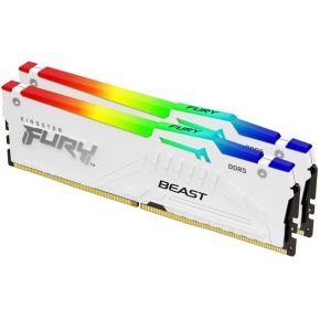 Kingston Technology FURY Beast 32GB 6000MT/s DDR5 CL30 DIMM (Kit van 2) White RGB XMP