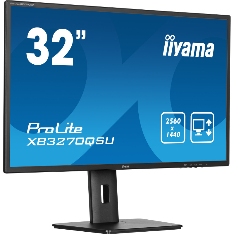 Iiyama iiyama ProLite XB3270QSU-B1 32" 16:9 WQHD IPS Display schwarz LED-Monitor