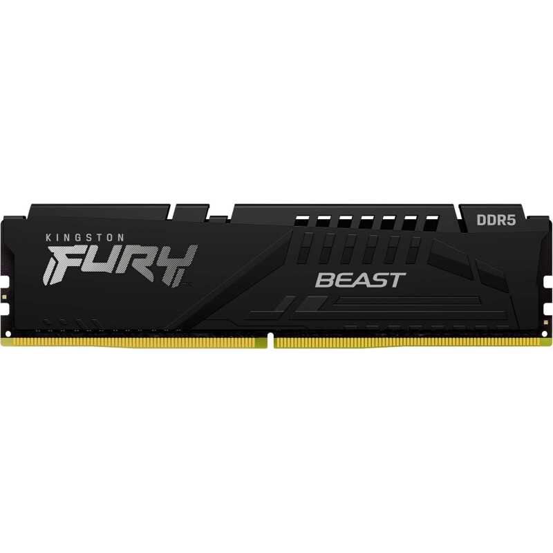 Kingston FURY Beast DDR5-6000 - 16GB - CL30 - Single Channel (1 Stück) - AMD EXPO & Intel XMP - Schwarz