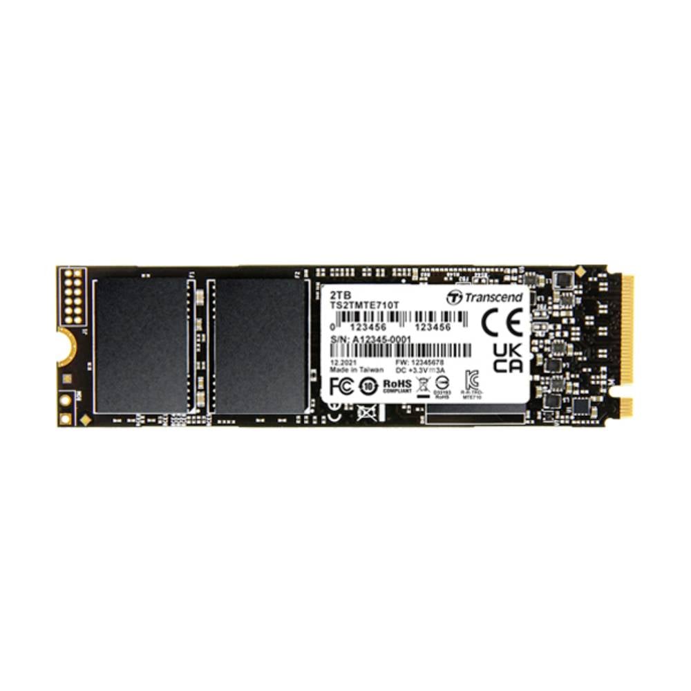 Transcend MTE710T 256 GB NVMe/PCIe M.2 SSD 2280 harde schijf PCIe NVMe 4.0 x4 Industrial TS256GMTE710T