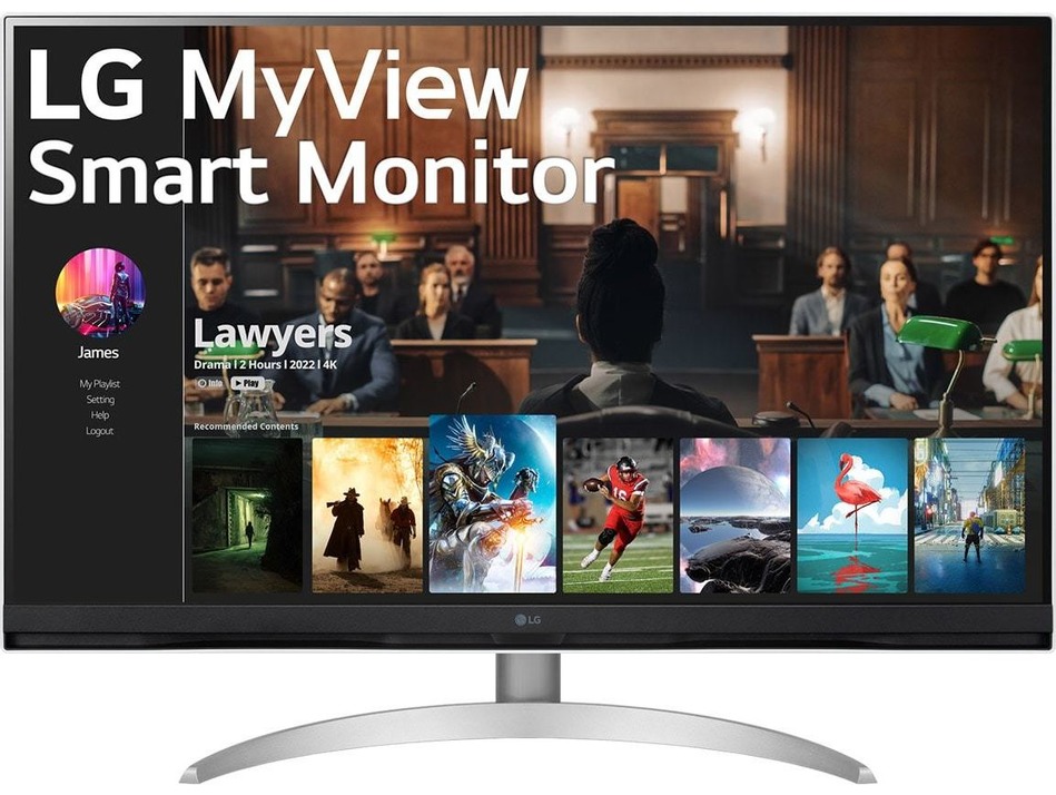 LG Smart 32SQ700S-W Monitor Wit