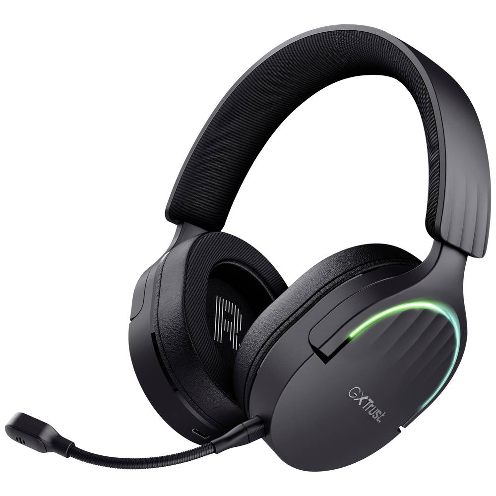 Trust GXT491 FAYZO Gaming Over Ear Headset Bluetooth Virtual Surround Schwarz Surround-Sound, Mikr
