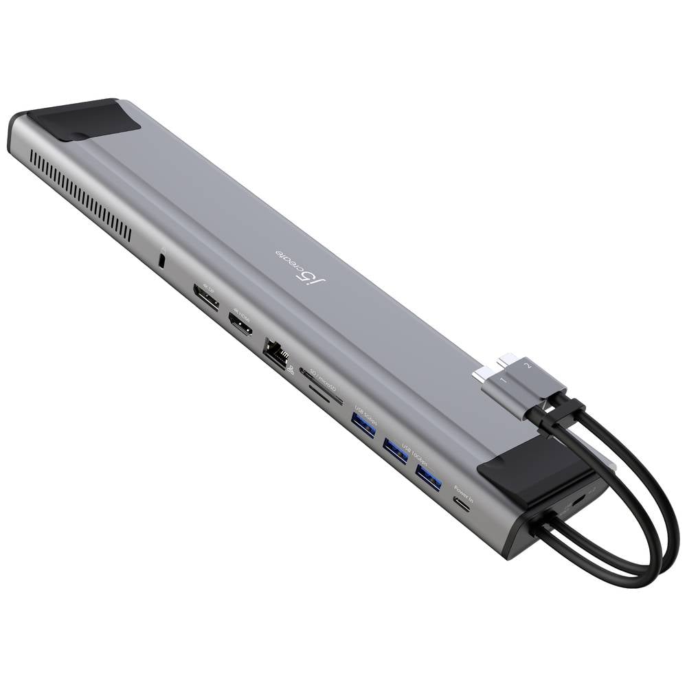 J5create USB-C Dockingstation JCD552-N Passend für Marke: Universal integrierter Kartenleser, USB