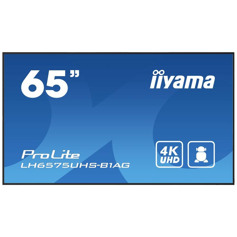 Iiyama ProLite LH6575UHS-B1AG Digital Signage display Energielabel: G (A - G) 164 cm 64.5 inch 3840 x 2160 Pixel 24/7