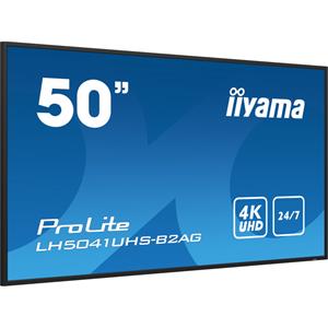 Iiyama Dis Public 50 LH5041UHS-B2AG UHD TFT-Monitor (3840 x 2160 px, 4K Ultra HD, 9,5 ms Reaktionszeit, VA, Lautsprecher, HDCP)