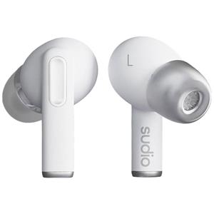 Sudio A1 Pro In Ear headset Bluetooth Stereo Wit Noise Cancelling Headset, Oplaadbox, Touchbesturing
