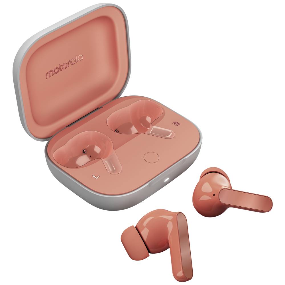 Motorola moto buds In Ear oordopjes Bluetooth Coral Peach Waterafstotend