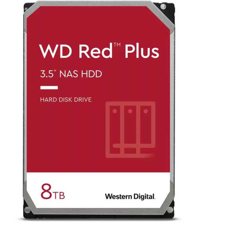 WD Red Plus, 8 TB Harde schijf