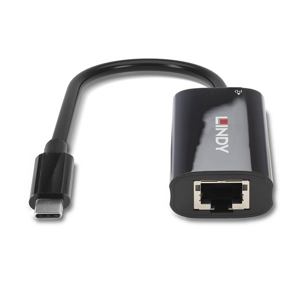 LINDY 43328 USB-C (USB 3.2 Gen 2) multiport hub 2 poorten Zwart