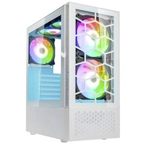 Kolink Observatory MX Glass ARGB Midi Tower Case - White Midi-tower Behuizing, Gaming-behuizing, PC-behuizing Wit