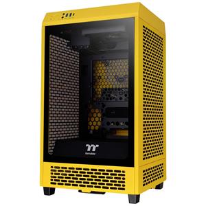 Thermaltake The Tower 200 Mini-tower Gaming-behuizing Geel 2 voorgeïnstalleerde ventilators