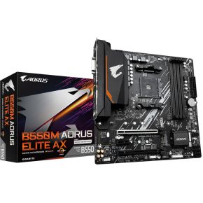 Gigabyte B550M AORUS ELITE AX moederbord AMD B550 Socket AM4 micro ATX