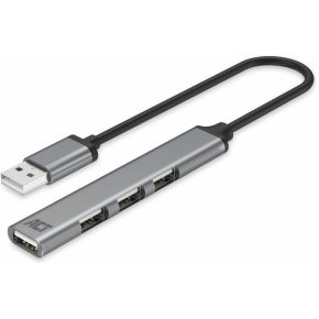 ACT AC6225 interface hub USB 2.0 480 Mbit/s Grijs