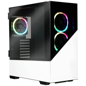 Enermax K8 Midi-tower PC-behuizing Wit 3 voorgeïnstalleerde LED-ventilators, Zijvenster