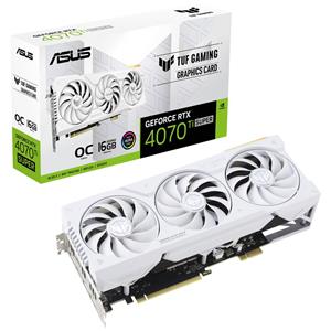 Asus Nvidia GeForce RTX 4070 Ti Super Videokaart TUF Gaming OC BTF White 16 GB GDDR6X-RAM