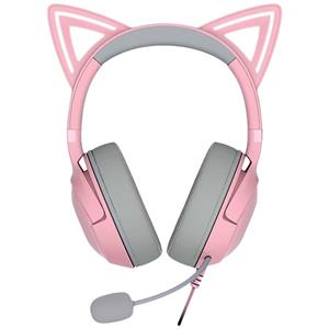 RAZER Kraken Kitty V2 Over Ear headset Gamen Kabel Stereo Pink