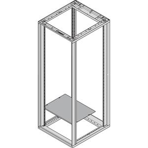 Schroff 27230189 19 inch Bodemplaat voor patchkast Zwart/grijs