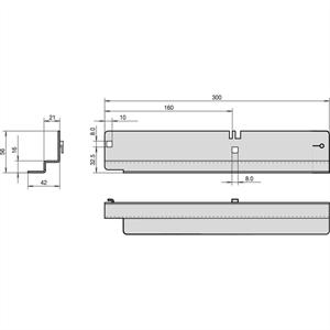 Schroff 20119080 19 inch Rails voor patchkast Meerdere kleuren