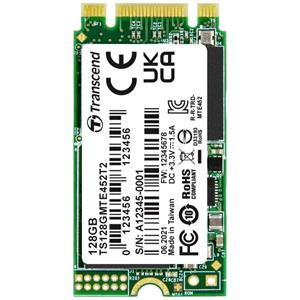 Transcend MTE452T2 128 GB NVMe/PCIe M.2 SSD 2242 harde schijf PCIe NVMe 3.0 x2 Industrial TS128GMTE452T2