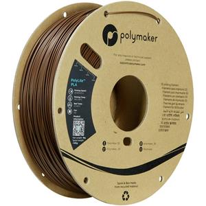 Polymaker PA02052 Filament PLA kunststof Hoge stijfheid, Hoge treksterkte 1.75 mm 1000 g Bruin PolyLite™ 1 stuk(s)