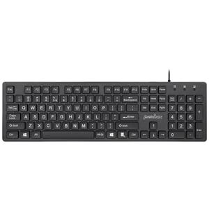 Perixx Wired Black DE PS2 Keyboard Tastatur