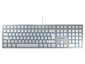 Cherry KC 6000 SLIM FOR MAC UK Layout USB - Tastaturen - Englisch - UK - Silber