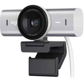 Logitech MX Brio 4K Ultra-HD-Webcam - Hellgrau