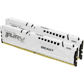 Kingston Technology FURY Beast 32GB 6000MT/s DDR5 CL30 DIMM (Kit of 2) White XMP