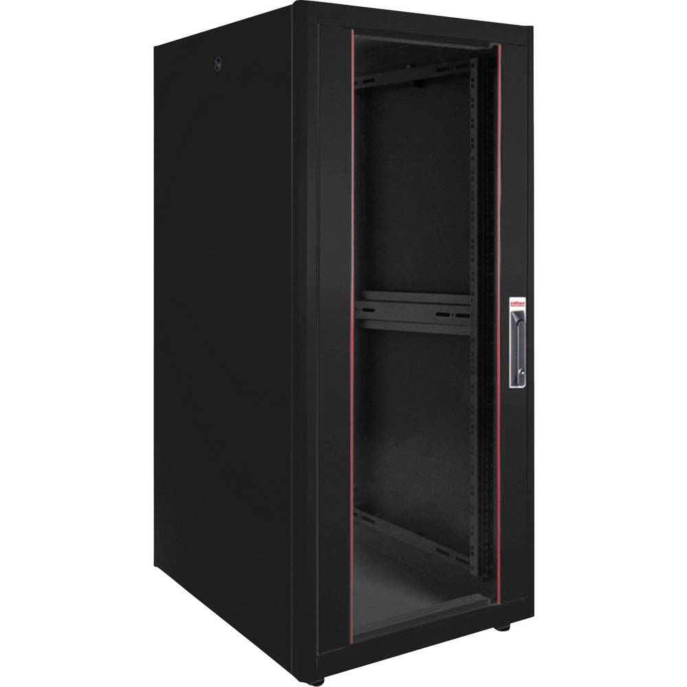 Roline 19-inch netwerkkast Basic 26 U, 600x800 BxD Glazen deur zwart