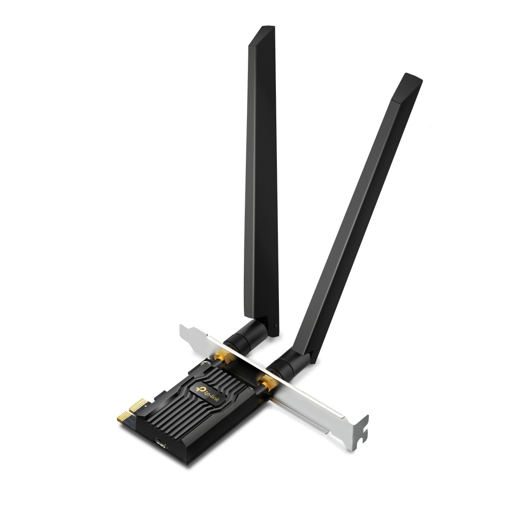 TP-Link AXE5400 Tri-Band Wi-Fi 6E Bluetooth PCIExpress Adapter Wifi adapter Zwart