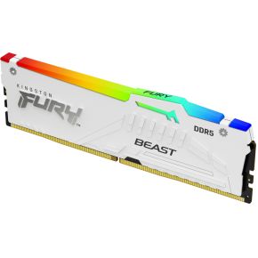 Kingston Technology FURY Beast 16GB 6000MT/s DDR5 CL30 DIMM White RGB XMP