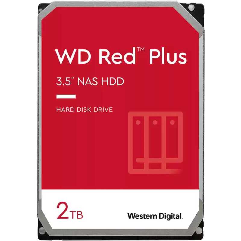 WD Red Plus, 2 TB Harde schijf