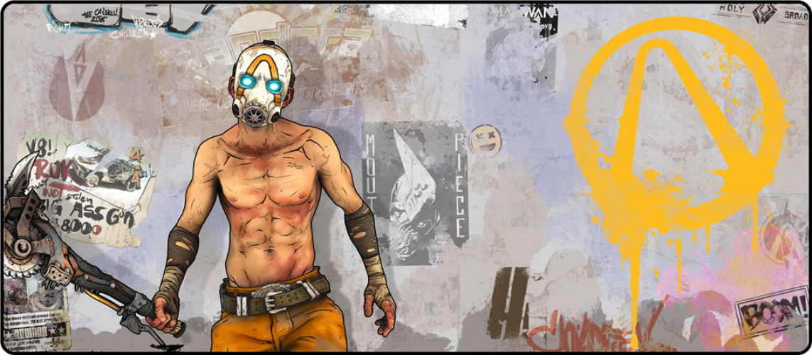 Devplus Borderlands - Psycho Graffiti Gaming Mouse Mat